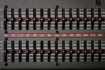 Buttons in sound studio