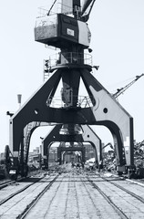 Crane and scrap metal