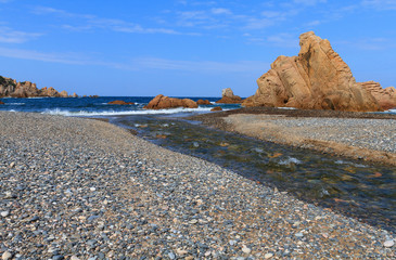 rio della spiaggia di Tinnari, Sardegna