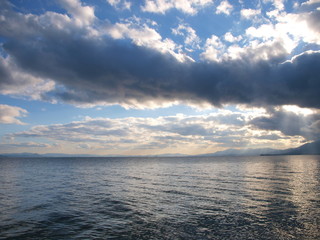 Fototapeta premium View of Lake Biwa/Shiga,Japan
