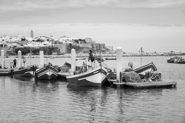 Fishing boats in Rabat, Morocco