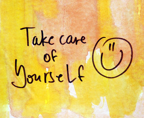 take care of yourself