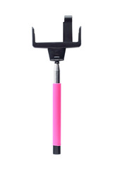 One selfie stick isolated on white