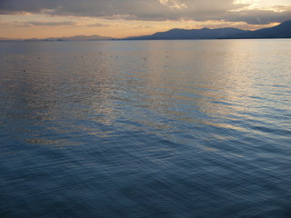 View of Lake Biwa/Shiga,Japan