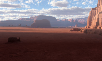 3D Fantasy desert landscape