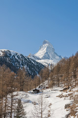 Zermatt, Dorf, Bergdorf, Furi, Zmutt, Wanderweg, Wintersport, Winterferien, Walliser Berge, Alpen, Schweizer Berge, Wallis, Winter, Schweiz