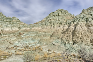 Clay patterns in the Sheep Rock Unit, John Day Fossil Beds National Monument
