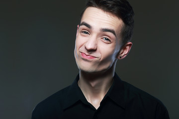 Obraz premium making face doubt