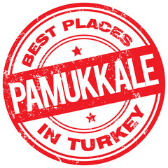 pamukkale turkey stamp