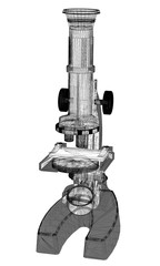 Scientific microscope. medicine