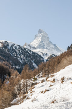 Zermatt, Dorf, Bergdorf, Alpen, Schweizer Berge, Walliser Dorf, Furi, Zmutt, Alm, Wanderweg, Wintersport, Winterferien, Winterwanderung, Winter, Wallis, Schweiz