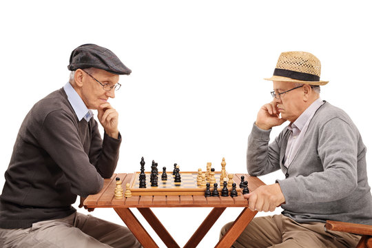 man playing chess