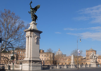 Fototapeta na wymiar Roma, Ponte Vittorio Emanuele II