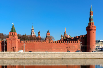 Fototapeta na wymiar The Kremlin wall, Moscow, Russia