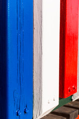 palisade painted at the beach