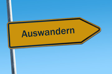 Schild 65 - Auswandern