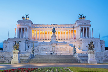 Rome - Vittorio Emanuele Landmark at dusk
