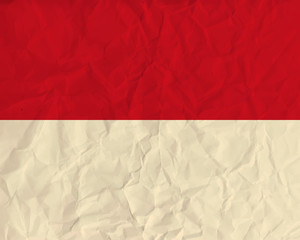 Monaco paper  flag