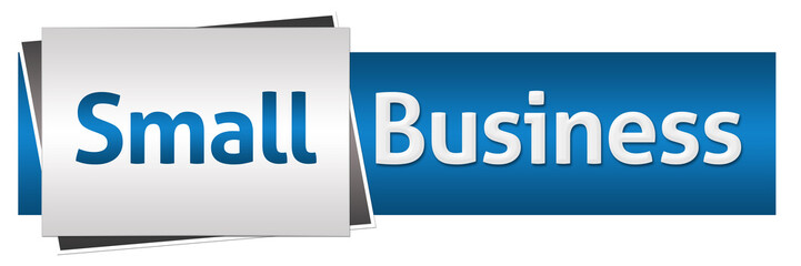 Small Business Blue Grey Horizontal 