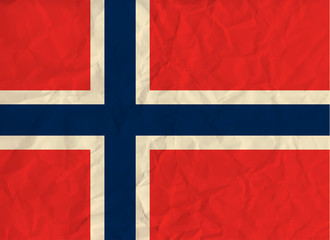 Fototapeta premium Norway paper flag