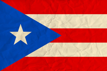 Puerto-Rico paper  flag
