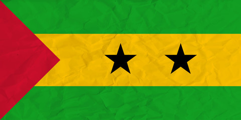 Sao Tome and Principe paper  flag