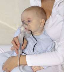 Inhalation child infant under one year