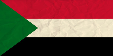 Sudan  paper  flag