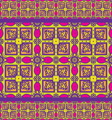 Talavera ?oblana Mexican seamless pattern