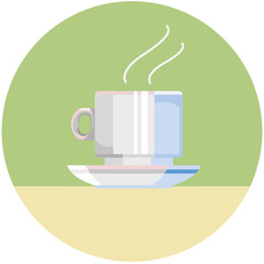 Taza de café caliente