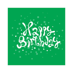 Happy Birthday Card illustration.