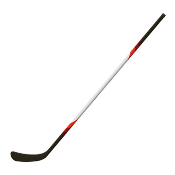 Vector illustration. Hockey stick isolated on a white background