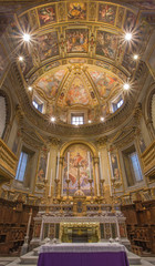 Fototapeta na wymiar Rome - The presbytery of church Chiesa San Marcello al Corso