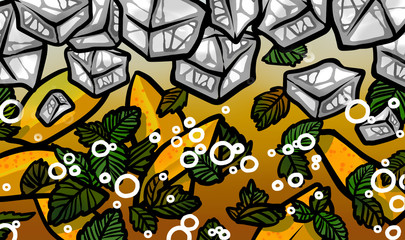 Fresh summer Mango Mojito