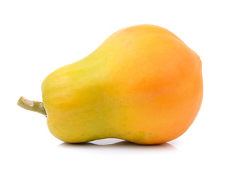 papaya on white background