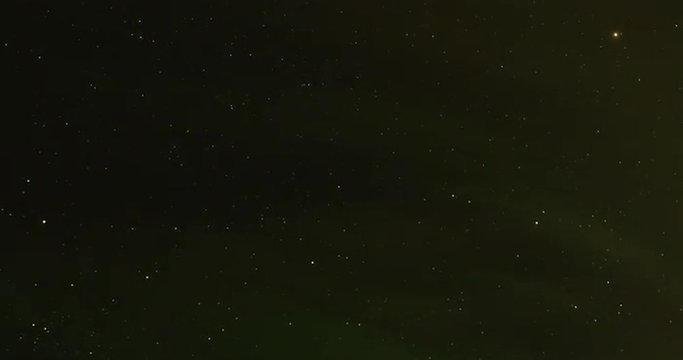 Time lapse clip of Polar Light or Northern Light (Aurora Borealis) in the night sky over the Lofoten islands in Norway in winter.