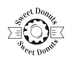 Bakery badge and bread logo icon modern style vector. 