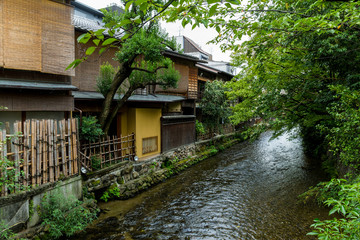 Fototapeta na wymiar Wooden house in Kyoto