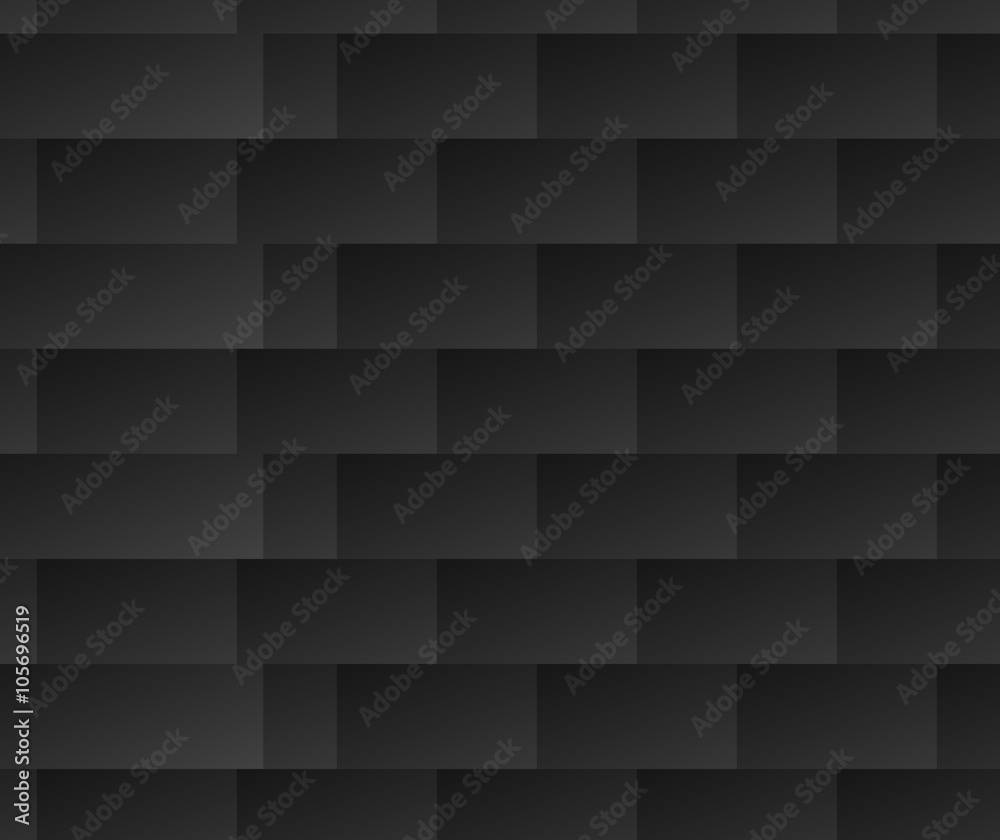 Aufkleber Repeatable black and white pattern with rectangle shapes. Lamell
