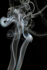 A smoke blurred motion