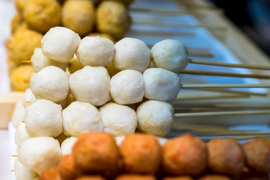stick fish ball ,shime ball , mix seafood ball