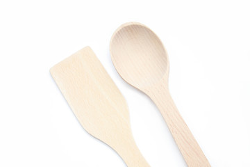 Wooden spoon and spatula
