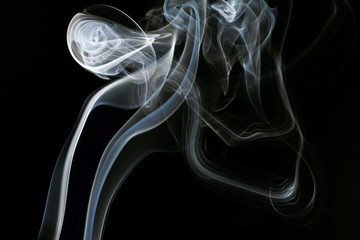 Naklejka premium A smoke blurred motion