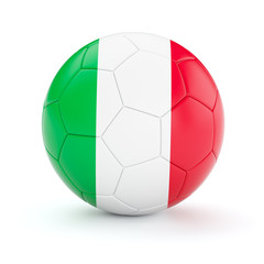 Fototapeta premium Soccer football ball with Italy flag