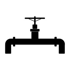 Pipe fittings vector icon. Tube industry, construction pipeline,