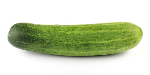 fresh cucumbers isolated on white background