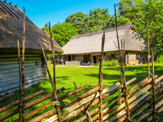 Fototapeta premium The old village on the seacoast of the Baltic Sea, Estonia
