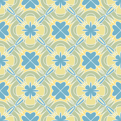 Decorative mosaic seamless pattern