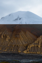 Himalaya mountains as seen when traveling by high mountain road from Manali to Leh, Ladakh.