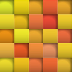 Abstract background paper squares. Vector Illustration